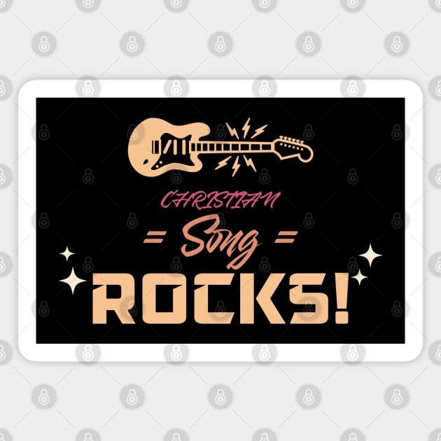 Christian Song Rocks! Magnet by Suimei